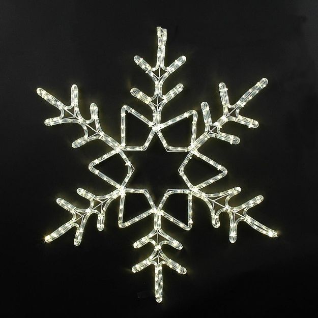 36 Inch Warm White Snowflake